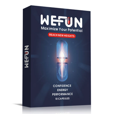 WeFun Enhancing Capsules, Amplifier for Energy Strength Performance and Endurance,Fast Acting 10 Gold Capsules